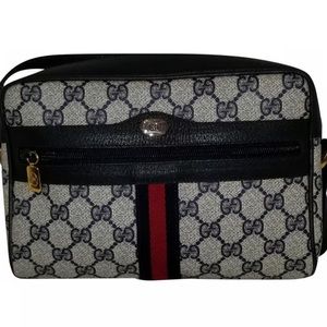 Vintage Gucci GG Monogram Ophidia Crossbody Camera Bag
